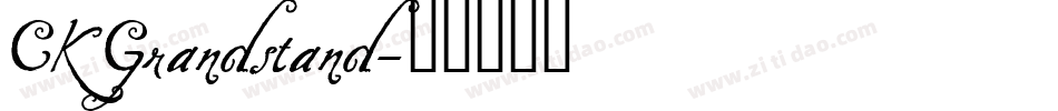CK Grandstand字体转换
